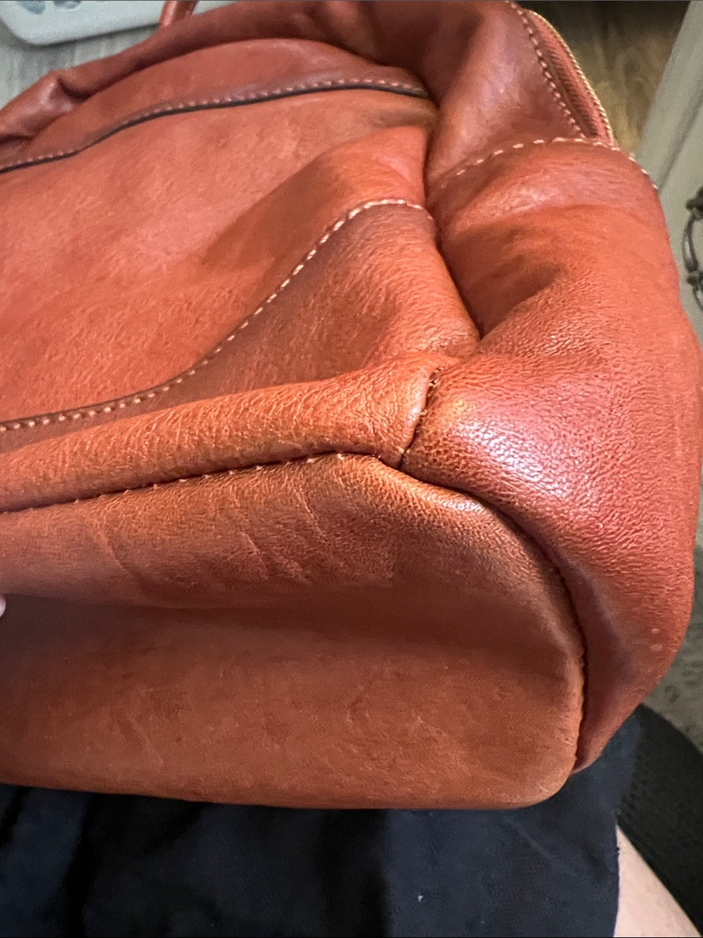 Frye Rustic Chestnut Leather Mini Backpack - Picture 11 of 15